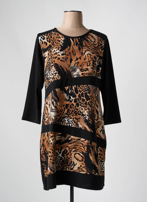 Rochie pulover negru MARBLE femeie