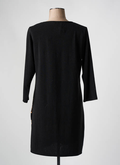 Rochie pulover negru MARBLE femeie