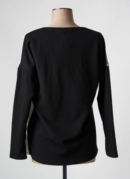 Tricou serigrafie mâneci lungi negru FRED SABATIER femme