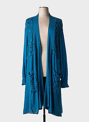 Vestă cu mâneci lungi albastru BOHÉME femeie