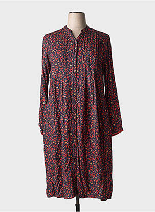Rochie midi imprimeu floral mâneci lungi portocalie AGATHE & LOUISE femeie