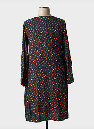 Rochie midi imprimeu fantezie mâneci lungi negru AGATHE & LOUISE femeie