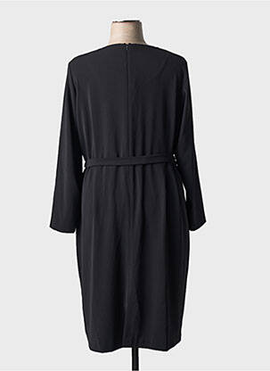 Rochie midi mâneci lungi mâneci lungi negru JEAN DELFIN femeie