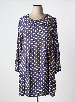 Rochie midi țesătură crep mâneci lungi gri AGATHE & LOUISE femeie