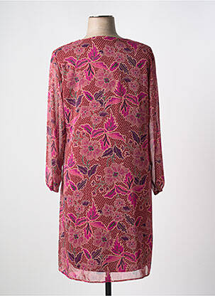 Rochie midi imprimeu floral mâneci lungi roz GRIFFON femeie