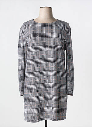 Rochie scurtă gri PLURIELLES femeie