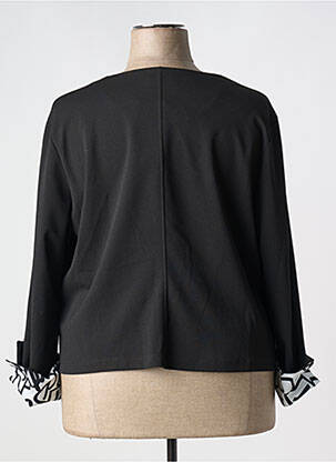 Jachete elegante țesătură crep negru PLURIELLES femeie