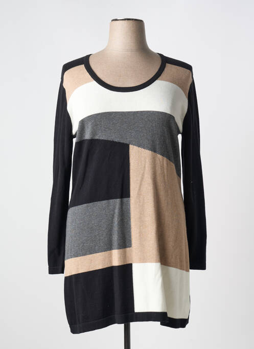 Pulover tunică negru MARBLE femeie