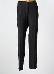 Pantalon slim broderie cu nituri mărime normală negru DIVAS femme