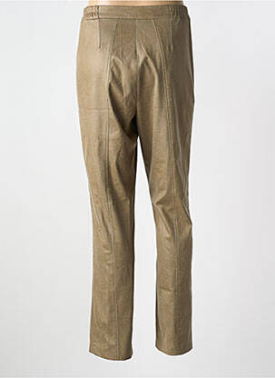 Pantalon slim talie elastică mărime normală verde JEAN DELFIN femeie