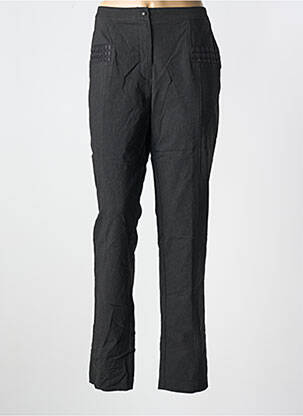 Pantalon slim talie elastică mărime normală gri TELMAIL femeie