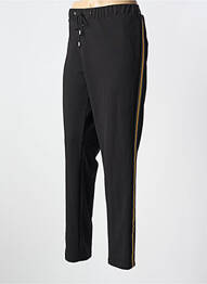 Pantalon drept țesătură crep mărime normală negru MERI & ESCA femme