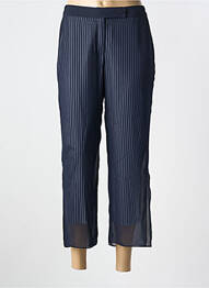 Pantalon 7/8 talie cu cleme mărime normală albastru MERI & ESCA femme