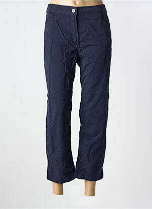 Pantalon drept țesătură poplin mărime normală albastru CONCEPT K femeie