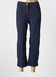 Pantalon drept țesătură poplin mărime normală albastru CONCEPT K femme