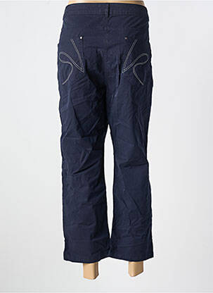 Pantalon drept țesătură poplin mărime normală albastru CONCEPT K femeie