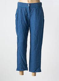 Pantalon 7/8 talie elastică mărime normală albastru MERI & ESCA femeie