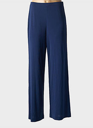 Pantalon evazat talie cu cleme talie înaltă albastru SURKANA femeie