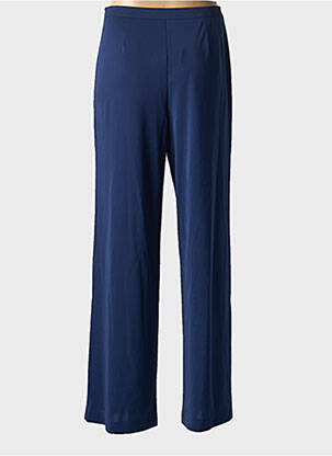 Pantalon evazat talie cu cleme talie înaltă albastru SURKANA femeie