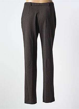 Pantalon drept talie cu cleme talie înaltă maro GUY DUBOUIS femeie
