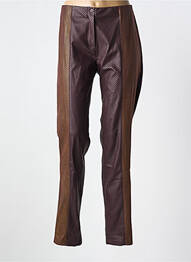 Pantalon slim talie elastică mărime normală maro GUY DUBOUIS femme