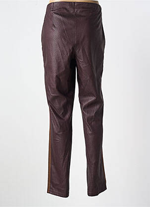 Pantalon slim talie elastică mărime normală maro GUY DUBOUIS femeie