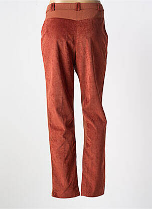 Pantalon drept elasticitate talie înaltă portocaliu MERI & ESCA femeie