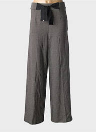Pantalon evazat talie cu cleme talie înaltă gri SURKANA femeie