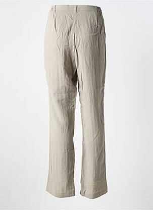 Pantalon drept talie cu cleme talie înaltă gri JEAN GABRIEL femeie