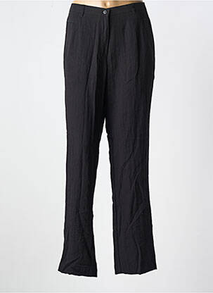 Pantalon drept țesătură crep mărime normală negru JEAN GABRIEL femeie