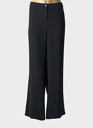 Pantalon drept talie elastică mărime normală negru JEAN DELFIN femeie
