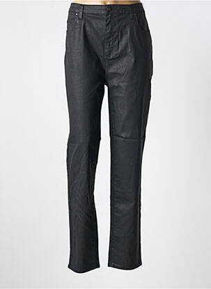 Pantalon slim țesătură acoperită mărime normală negru TELMAIL femeie