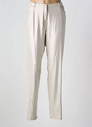 Pantalon slim talie elastică mărime normală argintiu MERI & ESCA femeie