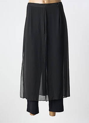 Pantalon 7/8 talie elastică mărime normală negru MERI & ESCA femeie