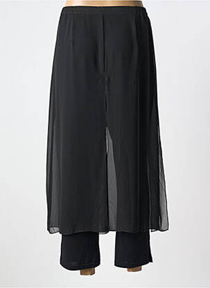 Pantalon 7/8 talie elastică mărime normală negru MERI & ESCA femeie