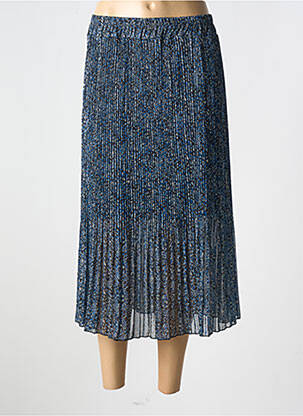 Fustă midi albastru COULEURS DU TEMPS femeie