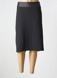 Fustă midi elasticitate negru MERI & ESCA femme