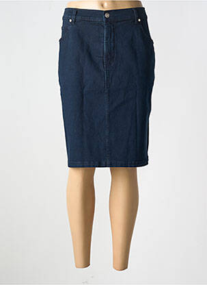 Fustă midi albastru MARBLE femeie