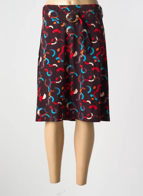 Fustă midi maro SURKANA femeie