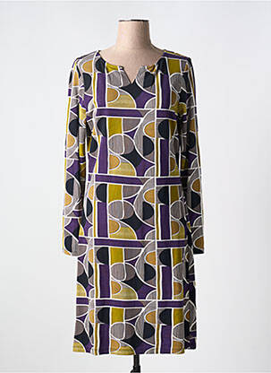 Rochie midi mâneci lungi mâneci lungi violet AGATHE & LOUISE femeie