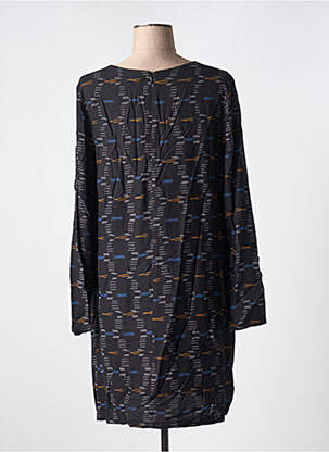 Rochie midi imprimeu fantezie mâneci lungi negru SURKANA femeie