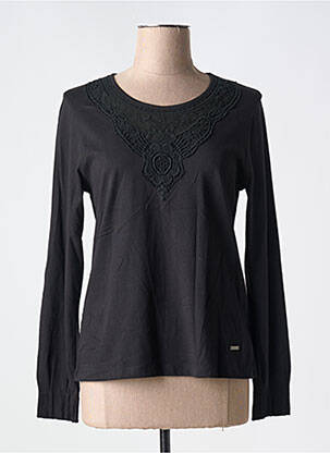 Tricou mâneci lungi mâneci lungi negru AGATHE & LOUISE femeie