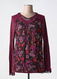 Top elasticitate mâneci lungi violet JAC JAC femeie