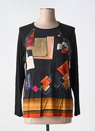 Tricou mâneci lungi mâneci lungi negru FRED SABATIER femme