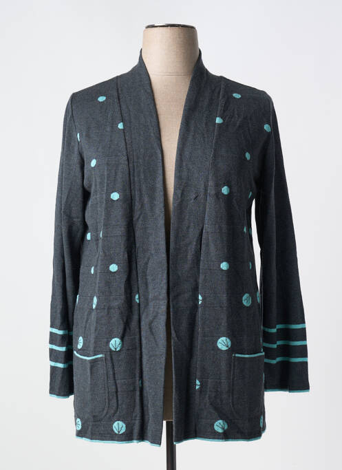 Vestă cu mâneci lungi gri TELMAIL femeie