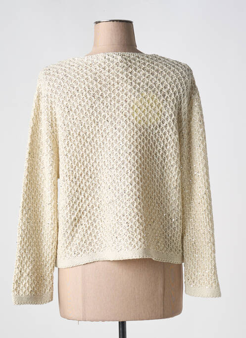 Vestă cu mâneci lungi bej DIVAS femeie