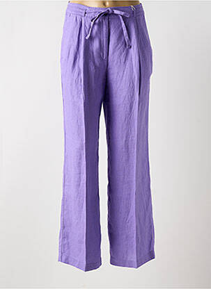 Pantalon evazat talie cu cleme talie înaltă violet ESPRIT femeie
