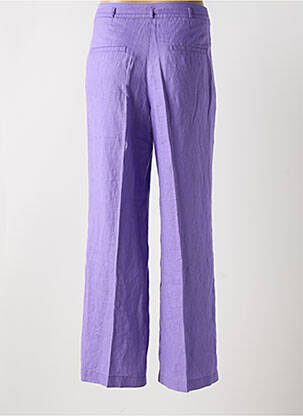 Pantalon evazat talie cu cleme talie înaltă violet ESPRIT femeie