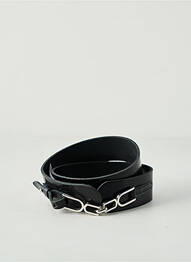 Curea efect material satinat negru EDC BY ESPRIT femeie