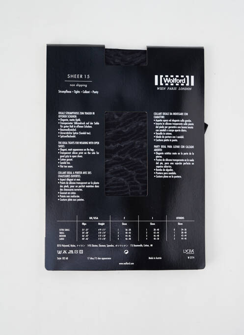 Colanți negru WOLFORD femeie